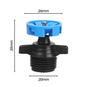 4PCS Garden Small Drip Irrigation System Rotatable Irrigation Dripper 6 Holes Atomizing Sprinkler Balcony Yard Watering Nozzle