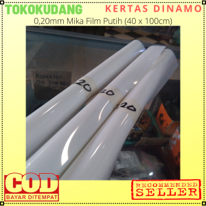 020 mm Mika Film Putih Ukuran 40x100 cm Kertas Pelapis Gulung Motor Listrik Hiasan Lampu Kesenian