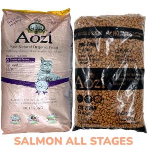 1kg Aozi Pure Natural Organic All Stages Adult Kitten Complete Nutrition Cat Cats Dry Pet Food