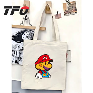 TFO Super Mario Bros. by Nintendo Character Canvas Tote Bag Versatile Ideal College School Tote Bag