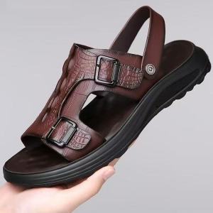 Free Shipping MenS Sandals Driving Slippers Casual And Stylish With Soft Soles Non-Slip Wear-Resistant Breathable And Suitable For Outdoor And Beach Wear