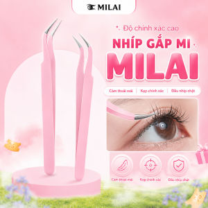 Nhíp gắn mi giả MILAI N-01 đầu kẹp chính xác dễ thao tác hỗ trợ gắn mi nhanh gọn cho người mới