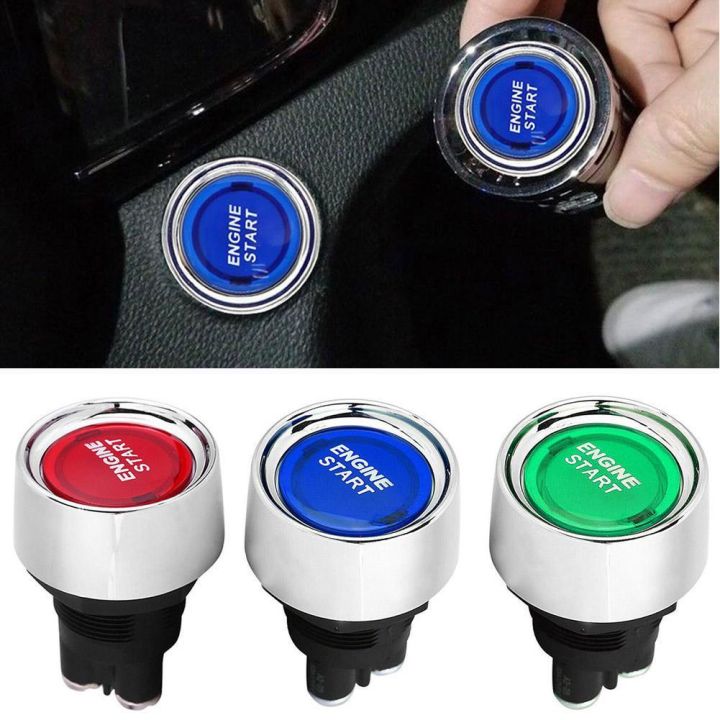 Universal Car Engine Start Switch Keyless Button Auto Modified Night