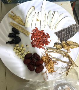 GỐI TÌM GÀ THẢO DƯỢC BỒI BỔ CƠ THỂ 120G