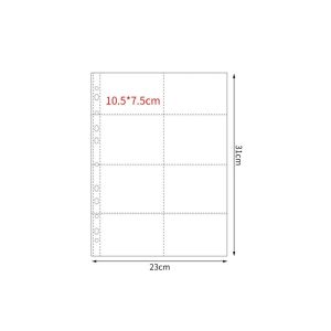 DISTILLATIONSTORE82RE9 Multiple Pockets A4 Kpop Photocard  Binder PP DIY Photo Album Refill Pages Collector Book Scrapbook Album Transparent Card Stamp Die Jewelry Storage