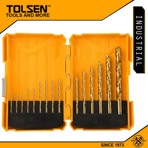 Tolsen 15pcs HSS M2 Twist Drill Bits Set For Stainless or Metal (1/16" to 3/8") 75100