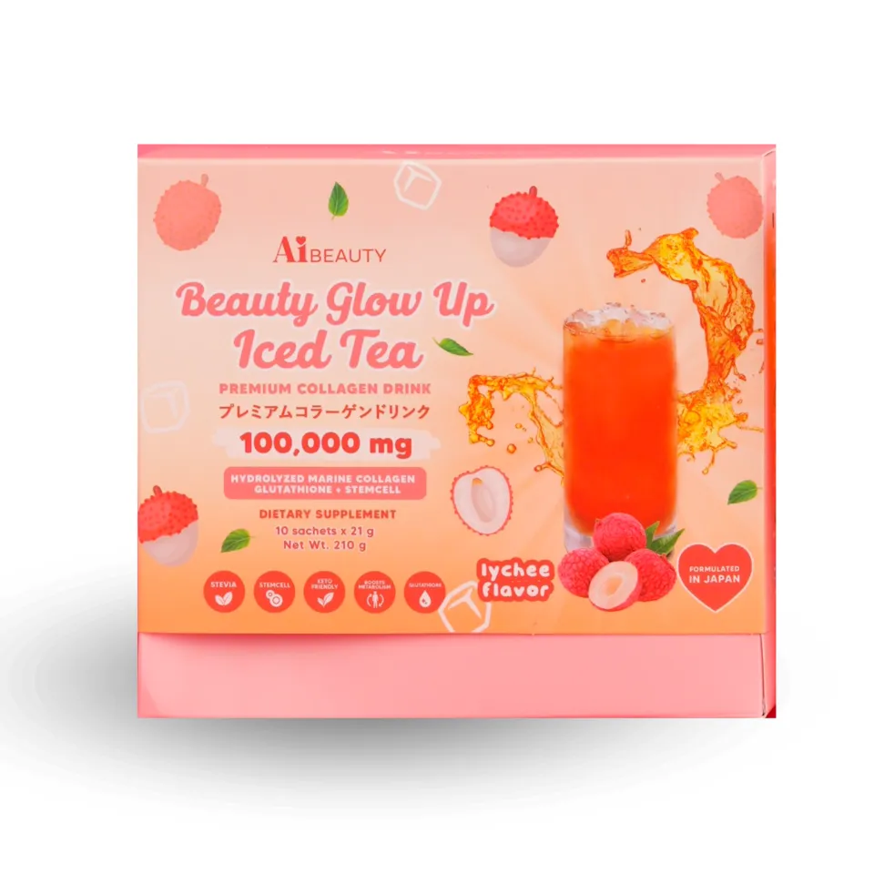 Beauty Glow Up Iced Tea by AiBeauty Ivana Alawi Collagen Drink with Gluta Slimming You Glow Babe