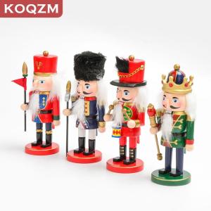 [COD] KOQZM KITCHEN Wooden Christmas Nutcracker SoldierTraditional Painted Nutcracker FiguresFestive Collectible Christmas Party For Home