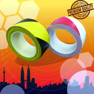 FLOOR MARKING TAPE (RED/WHITE YELLOW/BLACK) 48MM