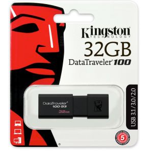 Kingston USB 16GB/32GB/64GB/128GB flash drive USB 3.0 high-speed Pendrive DT100G3 mini personality flash stick