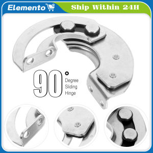 Door Hinge Hidden 90 Degree Sliding Equipment Sturdy Practical Carbon Steel Sliding Limit Hinge for Glass Doors Furniture Industrial Cabinet