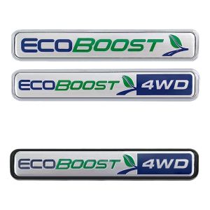 Ecoboost 4WD logo for Ford Focus Mondeo Ecosport Kuga ESCORT Fiesta Eco boost 4WD letter emblem Rear trunk badge Side sticker