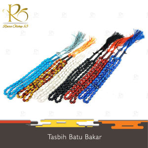 Tasbih Batu Bakar 33 Butir 1 Lusin Souvenir Oleh Oleh Haji Umroh