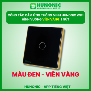 Công Tắc Cảm Ứng Wifi Hunonic Mặt Vuông 1 Nút