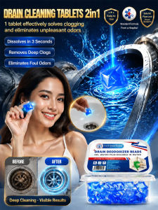 Pipeline Gel Ball Drain Unclogger Deodorizer / Multi Function Pipe Purifying Beads / Two In One Clog And Odor Removal / Home Kitchen Bathroom Use / Homeowners Renters