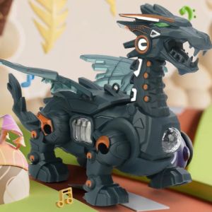 Mainan anak robot dragon Anak-Anak Naga Naga robot elektrik dinosaurus berjalan figure dino naga