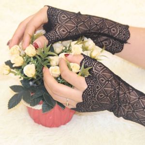 Lady Vintage Geometry/Multicolor Formal Lace Gloves Bridal Party Wedding Summer Outdoor Protection New