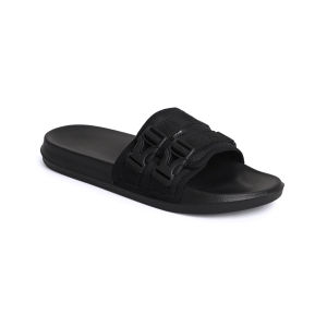 Sendal Pria Rumah Slip On Footstep Footwear - Wolv Black
