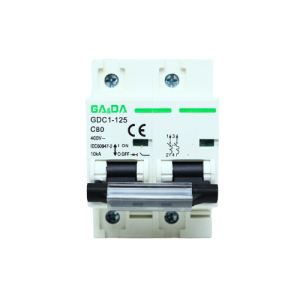 Aptomat chống chập MCB 80A hai pha GA&DA thiết bị ngắt mạch chống chập quá tải