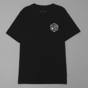 DGM Fashion Baju Kaos Distro Pria Premium Hitam Polos Casual Pria Kaos Retro Kaos Hitam 006 B