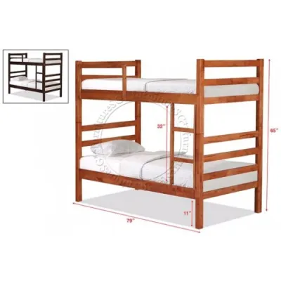 (Furnituresg) Super Single Double Deck Bunk Bed