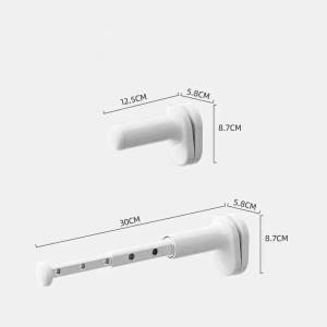 Clothes Drying Rack Adjustable Angle Clothes Hanger Wall-mounted Coat Dryer Collapsible Clothing Organizer Large Loading-bearing