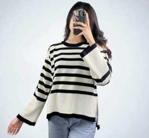 layla stripe / atasan rajut terbaru // atasan rajut blaster // rajut wanita korean style
