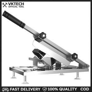 Manual Meat Slicer Adjustable 0.3-8mm Freezing Meat Cutter W/ Ergonomic Handle