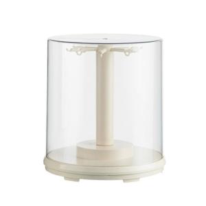 Dustproof Clear Spinning Display Case Rotating Display Case For Doll Collection Home Decoration Plastic Storage Solution