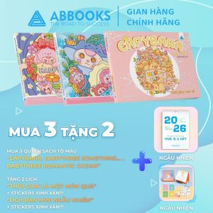 Combo 2-3 Cuốn Sách Tô Màu Chữa Lành - Tặng 1 Lịch Treo Tường + 1 Lịch Mini Để Bàn Ngẫu Nhiên HOẶC 1 Lịch Để Bàn Tô Màu + 1Lịch Mini Để Bàn Ngẫu Nhiên Kèm Sticker Xinh Xắn 2026 - ABBOOKS