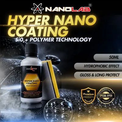Hydrophobic Hyper Nano Coating Set | Polymer Coating | Car Coating for Car Detailer [NANOLAB]