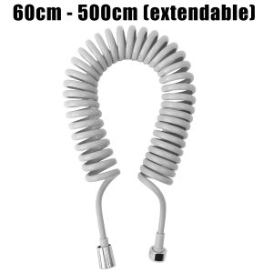2/3/5M Spring Shower Hose Stretchable Telephone Line for Household Bathroom Water Plumbing Toilet Bidet Sprayer Shower Hose