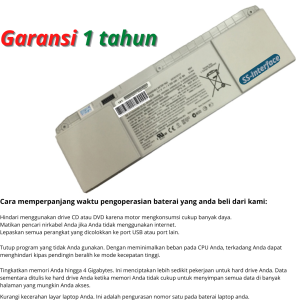 Baterai Sony Vaio SVT111A11L SVT111A11W SVT13116FG SVT11215SG SVT11125CV SVT11115FG SVT11215SG battery high quality