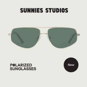 Sunnies Studios Rome (Pilot Polarized Sunglasses for Men and Women)