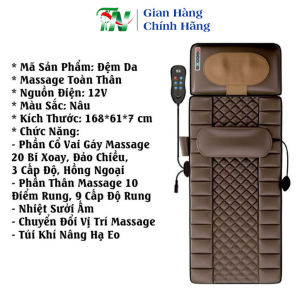 [HCM] Nệm (Đệm) Massage Toàn Thân - Ghế Mát Xa Đa Năng Toàn Thân giảm stress lưu thông khí huyết giảm đau nhức toàn cơ thể dùng cho mọi lứa tuổi