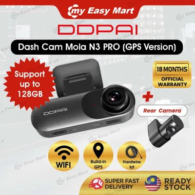 [DDPai] Dash Cam Mola N3 / N3 Pro 1600P HD GPS Drive Auto Video DVR Android Wifi Smart Connect DDPai N3 DDPai N3 Pro | 18 MONTHS WARRANTY