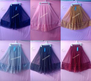 Rok Tutu RENDA Plus MUTIARA 17 agustus Anak perempuan Cantik Mewah Terbaru Panjang Motif Bunga