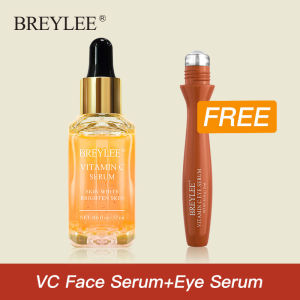 【BUY 1 TAKE 1】BREYLEE Vitamin C Face Serum VC Eye Serum Remove Dark Circle Dark Spot Freckle Whitening Skin Care 17ml+15g