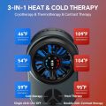 Heat Cold Therapy Machine 3-in-1 Instant Cryotherapy Machine Ice Therapy Machine Systerm for Pain Relief Sport Muscle Recovery, Cold Compress Heating Pad Contrast Therapy 3 Modes, Grey 1 Pcs. 