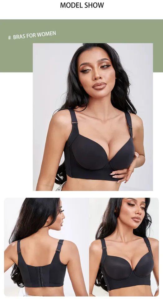 Deep Cup Bra Push Up Bras for Women Plus Size Hide Incorporated