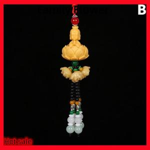 Family Flower Flash Sale Xe Mặt dây chuyền ra khỏi Phật và vào an toàn Trung Quốc phong cách nhựa xe nội thất Mặt dây chuyền Pixiu gương chiếu hậu Mặt dây chuyền