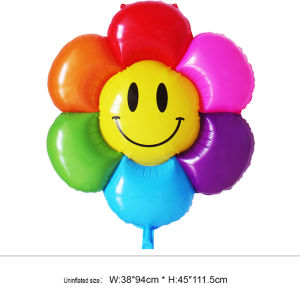 Balon Bunga Matahari Smiley Ukuran Jumbo