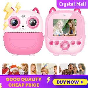 COD [Free Shipping] 6 In 1 Cute Digital Camera Wireless Mini Instant Print Camera 1300mAh HD Photo Printing Camera Christmas Birthday Gifts