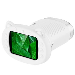 Handheld Kids Microscope Science Education Toy 2.4-Inch Screen 1000x Pocket Microscope Christmas Birthday Gift for Boys & Girls