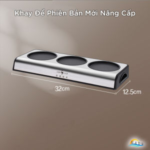 Hũ Đựng Gia Vị Thủy Tinh Borosilicate SSGP Kèm Khay và Thìa Lọ Đựng Muối Đường Nắp Lật Inox 304 Kín Hơi Lấy Gia Vị 1 Tay Cao Cấp Đạt Chất Lượng LFGB Đức