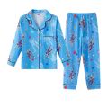 Cow StellaLou Ultraman Pikachu New Cartoon Children's Pajamas Long-sleeved Thin Section Spring and Autumn Cardigan Lapel Cute Middle and Older Children's Home Wear Set Summer 0000. 