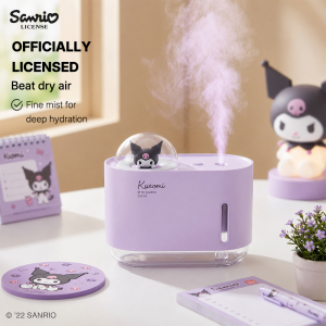 Sanrio Kuromi Mini Desktop Humidifier with 300ML Large Capacity ABS