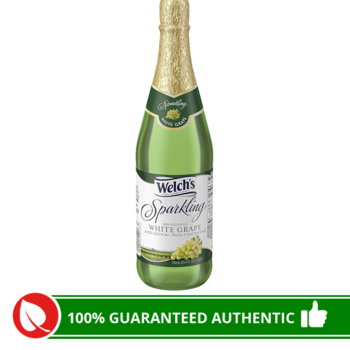 Welch Sparkling White Grape Juice 750ML Chilled Grape Juice In Box