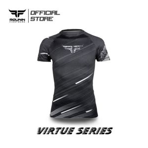 Rounin Fightware Rashguard Virtue Series compression shirt MMA  BJJ rush guard lengan pendek