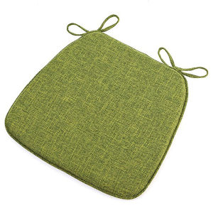 Chair Cushion Breathable Pad Universal In All Seasons Household Horseshoe Shape Linen Blended Fabric Sitting Mat Memory Foam Non Slip Kitchen Chair Pad and Dining Seat Cushion with Ties